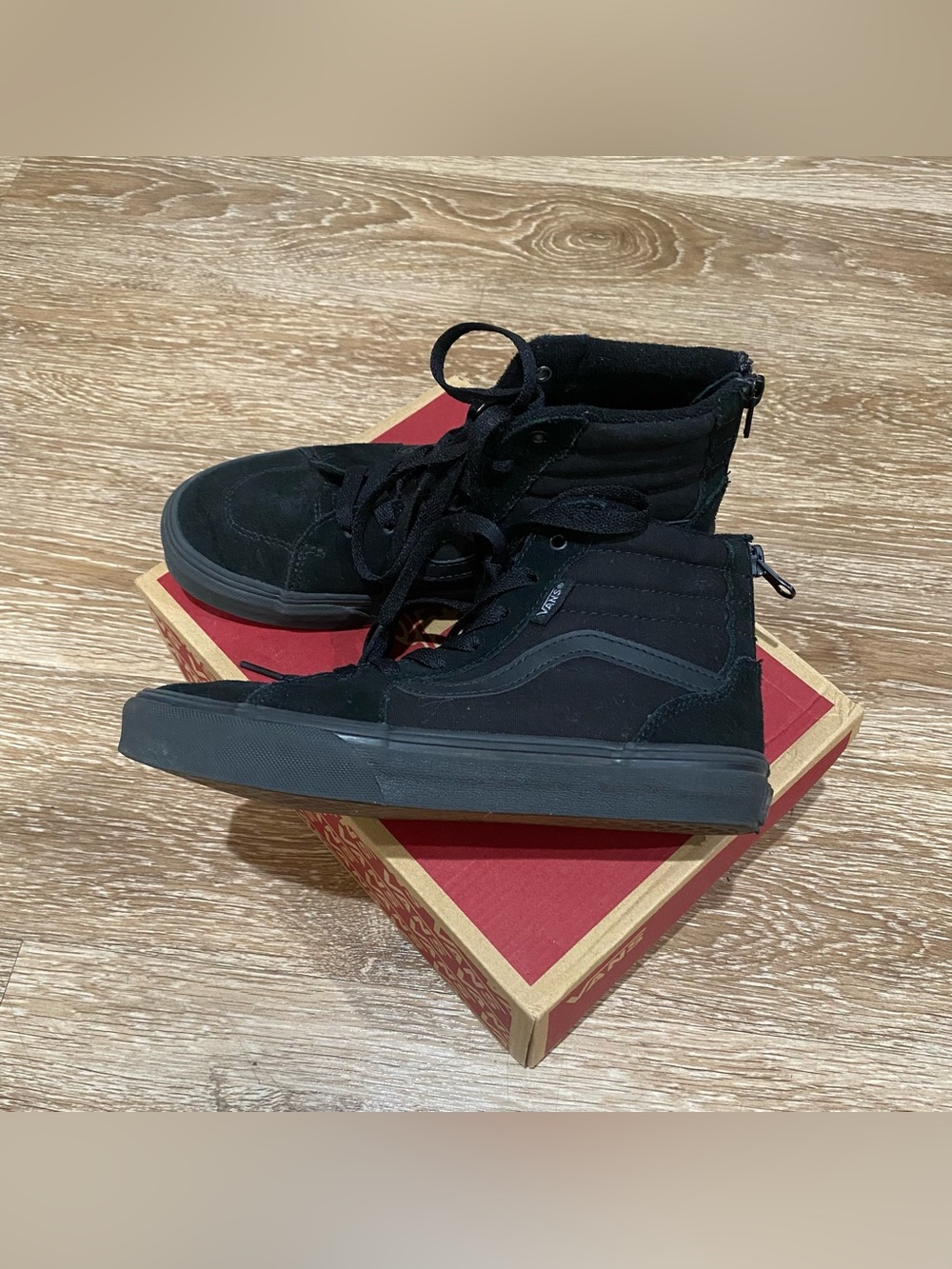 Vans Kids Black High-Top Sneakers